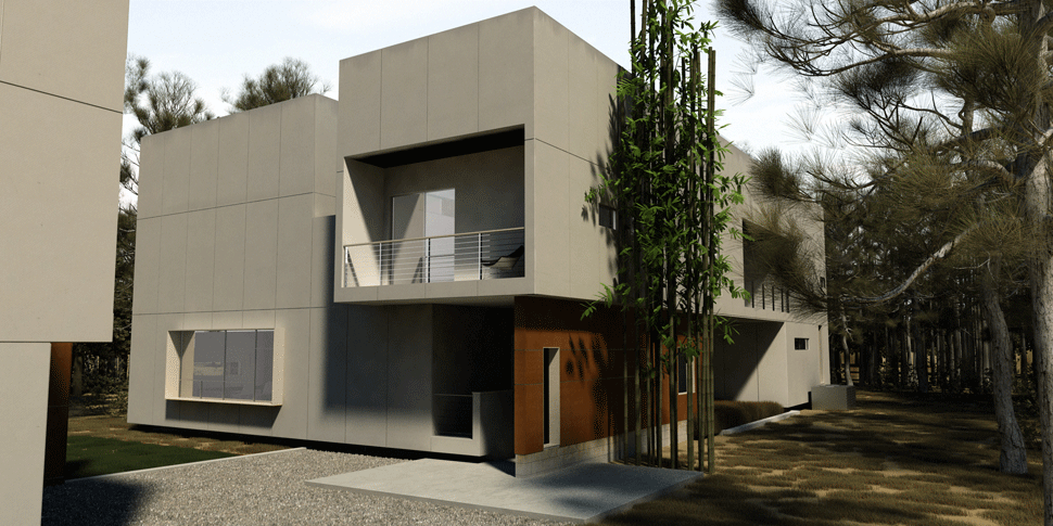 modern house exterior